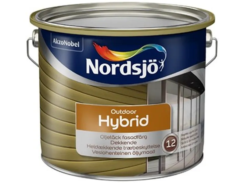 Träfasadfärg outdoor hybrid bm Nordsjö utomhus 9,5L